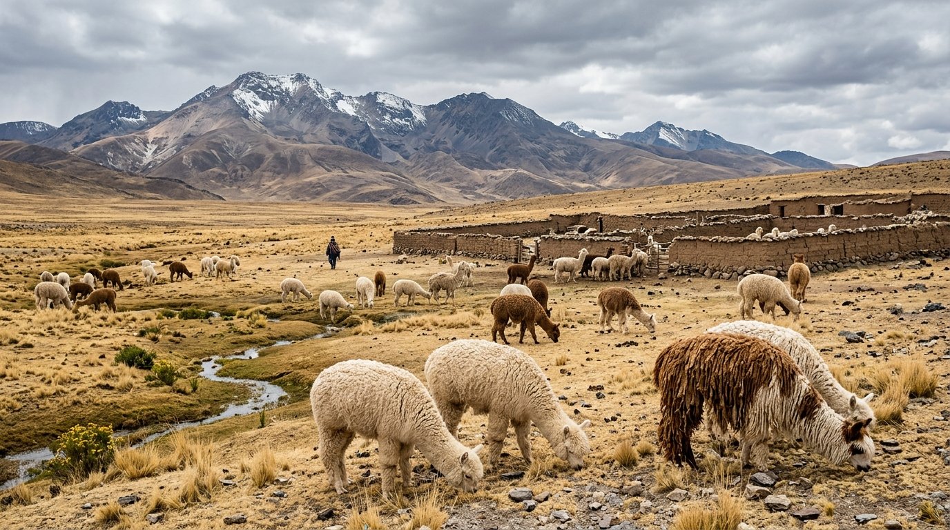 Fibra de alpaca en Arequipa: sequía golpea a rebaños